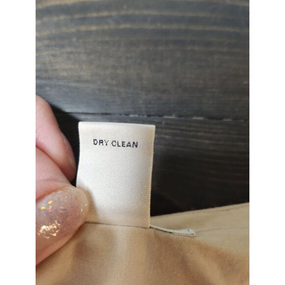 HAROLD'S Skirt Tan Embellished Pleated LINED Mid-Calf Full, Sz 16 - Picture 8 of 8